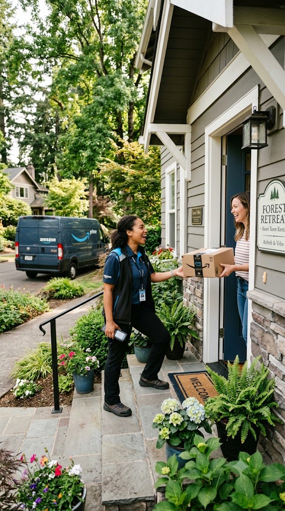 Amazon delivery to a short-term rental